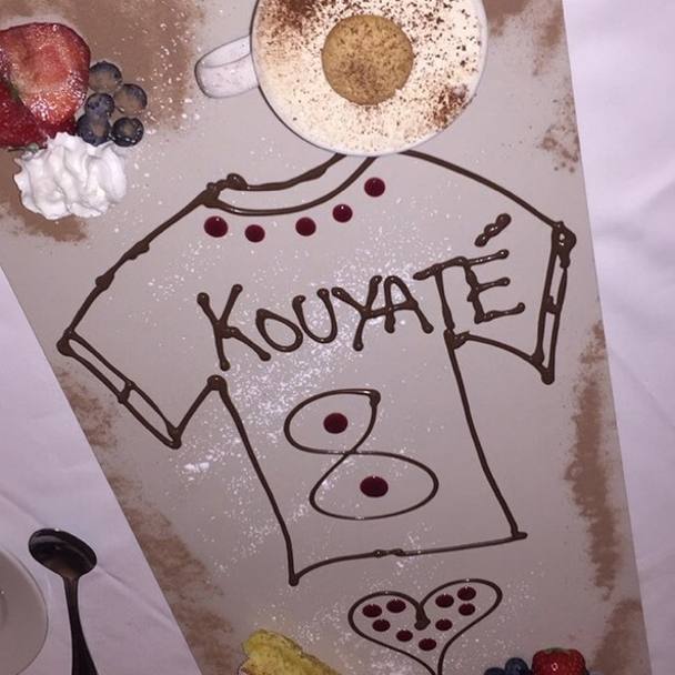La torta postata da Fanny, dedicata a Kouyaté. Instagram